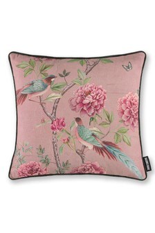 Paloma Home Pink Vintage Chinoiserie Cushion (M67602) | ₪ 130