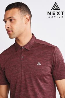 Burgundy Red Active Golf Polo Shirt (M68204) | 26 €