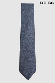 Reiss Airforce Blue Saturn Wool-Silk Blend Tie (M68224) | $96