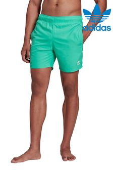 Green - Adidas Originals Essential Swim Shorts (M68288) | MYR 198