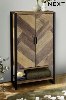 Natural Bronx Chevron Storage Console (M68344) | €232