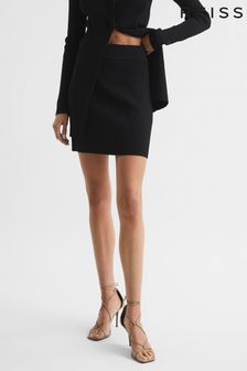 Reiss Black Bea Knitted Co Ord Mini Skirt (M68439) | 132 €