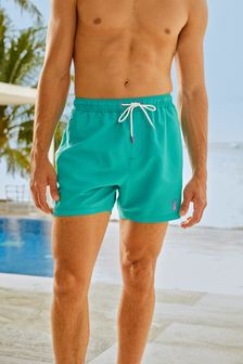 Цвет морской волны - Повседневные пляжные шорты (M69214) | 319 грн
