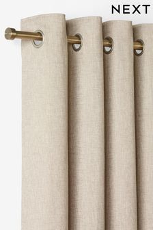 Antique Brass Extendable Stud End 28mm Curtain Pole Kit (M69347) | €53 - €72