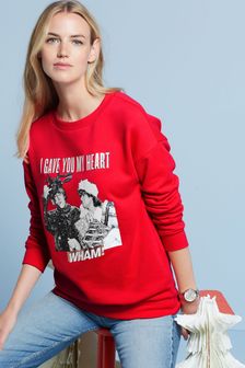 Red Christmas Graphic Sweatshirt (M69987) | $53