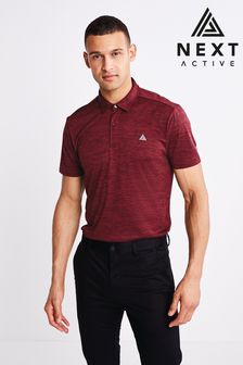 Burgundy Red Next Active Golf Polo Shirt (M70040) | 4,525 Ft