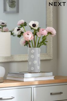 Daisy Ceramic Embossed Flower Vase (M70058) | DKK117