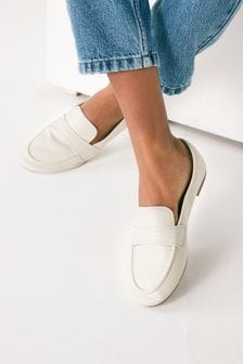 Bone Cream Regular/Wide Fit Forever Comfort® Slim Sole Loafers (M70067) | €17