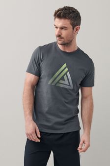 Grey Next Active Graphic T-Shirt (M70105) | TRY 172