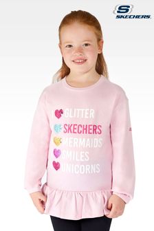 Skechers I Heart Skechers langärmeliges T-Shirt, Pink (M70615) | 22 €