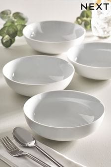 White Nova Dinnerware Set of 4 Bowls (M70857) | kr156