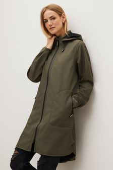Ilse Jacobsen Green Army Functional Raincoat (M71084) | 102,390 Ft