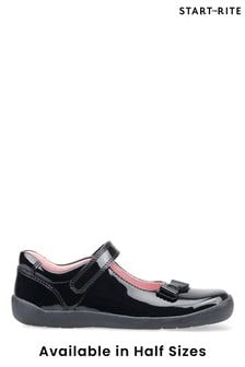 Start-Rite Giggle Black School Shoes Standard Fit (M71108) | €60