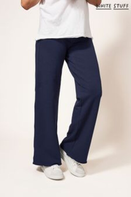 Modré nohavice White Stuff Dolce z biobavlny (M71210) | €52