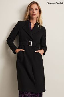 Phase Eight Black Stand Up Collar Susie Coat (M71261) | 985 QAR