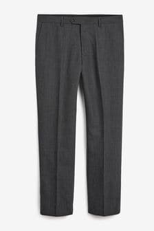Grey Regular Fit Wool Blend Suit: Trousers (M71519) | 19 €