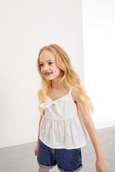 White Tie Front Blouse (3-16yrs) (M71548) | €6.50 - €9