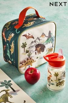 Green Dinosaur  Lunch Bag and Water Bottle (M73516) | €14