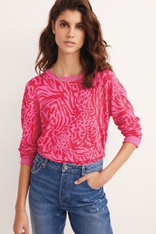 Pink Animal - Pullover mit Rundhalsausschnitt (M73672) | 36 €