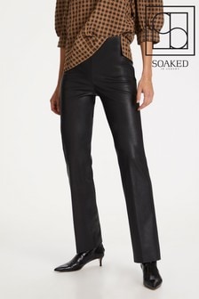 Soaked In Luxury Black Slkaylee Straight Trousers (M74003) | €38