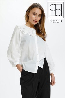 Soaked In Luxury White Slaidine Shirt (M74023) | ₪ 244