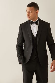 Black Slim Fit Tuexdo Suit (M74216) | €85