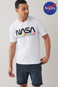 NASA White Regular Fit License T-Shirt (M75034) | €23.50