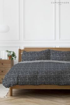 Copenhagen Home Black Arri Duvet Cover and Pillowcase Set (M75231) | 96 SAR - 159 SAR