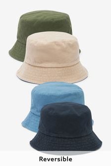 Navy/Blue Reversible Bucket Hats 2 Pack (M75367) | kr231