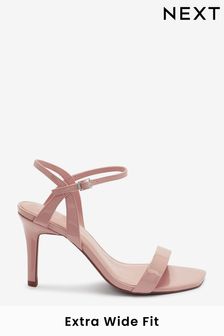 Nude Pink Extra Wide Fit Forever Comfort® Strappy Skinny Heel Sandals (M76001) | €17