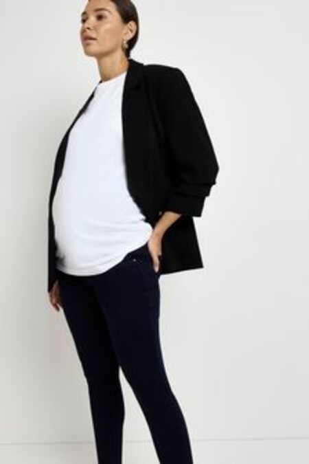 River Island Blue Denim Maternity Mid Rise Skinny Jeans (M76569) | 58 €
