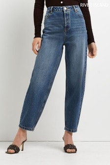 River Island Barry Macardie Bootcut-Jeans in mittlerer Waschung, Blau (M76583) | 16 €