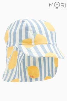 MORI Blue Recycled Fabric Sun Safe Swim Hat