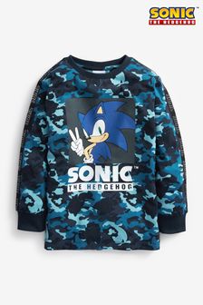 Blue Camo Sonic Gaming License Long Sleeve T-Shirt (3-16yrs) (M76753) | $25 - $35