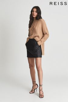 חצאית מיני מעור של Reiss דגם Eliza (M77067) | ‏1,337 ₪