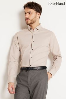 River Island Textured Muscle Fit Shirt