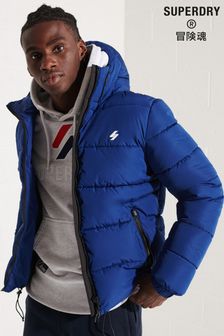 Superdry Blue Hooded Sports Puffer Jacket (M77890) | 2,995 UAH