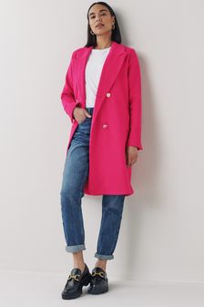 Pink Formal Double Breasted Coat (M77961) | $93