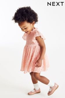 Pink Short Sleeve Lace Party Bridesmaid Dress (3mths-7yrs) (M78020) | kr240 - kr293