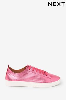 Pink Signature Forever Comfort® Leather Raw Cut Trainers (M78399) | 32 €