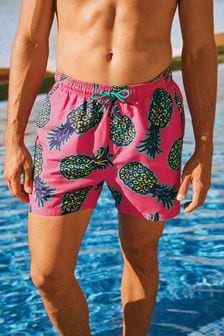 Pink Pineapple Printed Swim Shorts (M78482) | 6 BD