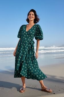 Beach wear wrap 2024 dress