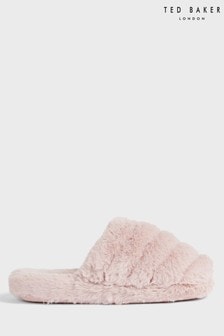 Ted Baker Pink Lopsey Faux Fur Mule Slippers (M79394) | MYR 270