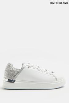 River Island Silver Lace-Up Plimsolls (M80091) | 56 €