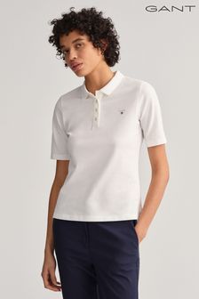 Белый - Женская футболка-поло GANT (M80153) | €50