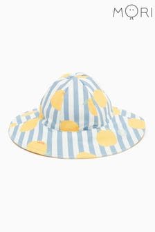 MORI Blue Recycled Fabric Floppy Sun Hat (M80202) | AED94
