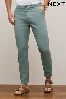 Light Blue Slim Stretch Chino Trousers (M80503) | €15