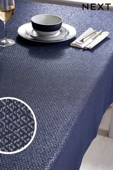 Navy Blue Metallic Geo Table Cloth (M80512) | 38 € - 48 €