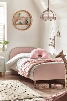 Alix Scandi Pink Painted Wood Bed (M80761) | €245 - €305
