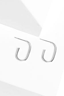 Silver Sterling Silver Oval Hoop Earring (M81876) | 14 €